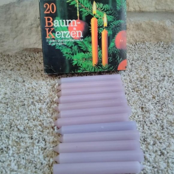 Vintage Accents Vintage Partial Box Of German Baum Kerzen Candles